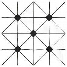 Ласселсбергер Домино 6032-0434 декор геометрия 30х30 в www.CeramicTileCenter.ru